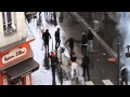 شاهد بالفيديو معركة عنيفة بين يهود ومسلمين في باريس